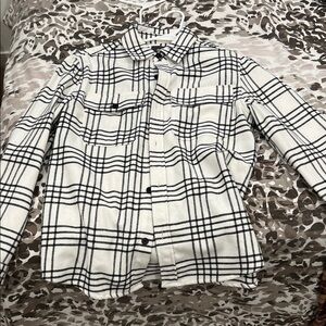 H&M Black and White Checkered Shirt